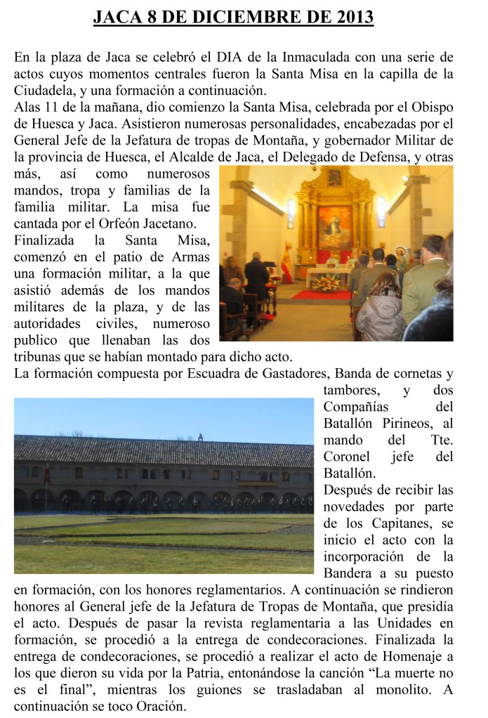 JACA 8 DE DICIEMBRE DE 2013