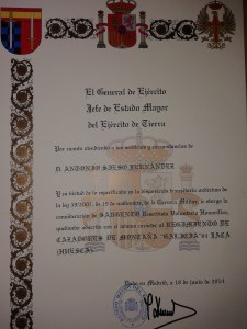 nombramiento de ANTONIO SIESO