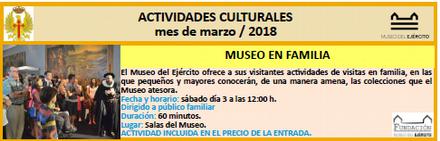 Museo Ejercito Actividades MAR18