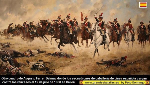 BAILEN CARGA CABALLERIA ESPAÑOLA